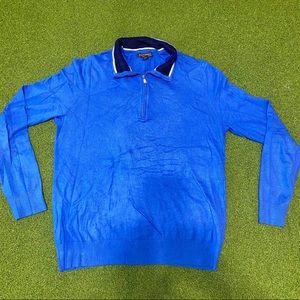 Banana Republic Medium Blue 1/4 Zip Up Sweater